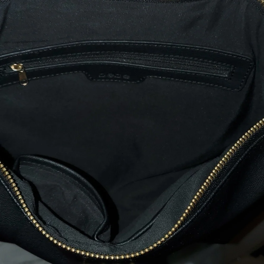 BEBE Black Hobo Crossbody Purse Bag